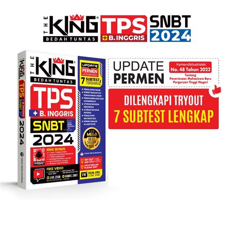 Jual Buku Snbt The King Bedah Tuntas Soal Dan Materi Tps Snbt