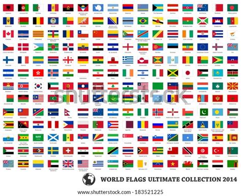 Flags Vector World Stock Vector (Royalty Free) 183521225 | Shutterstock