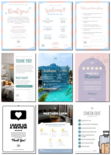 Free Airbnb Welcome Book Templates