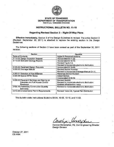 Pdf Tdot Roadway Design Guidelines · Tdot Roadway Design Guidelines English Revised 09 30