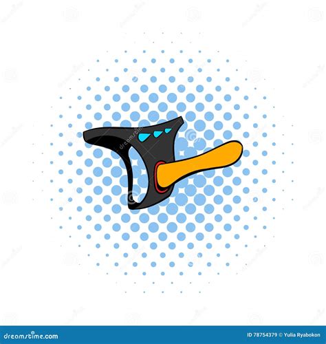 Strapon Sex Toy Icon Comics Style Stock Vector Illustration Of