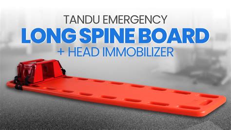 Tandu Darurat Long Spine Board Dan Head Immobilizer Youtube