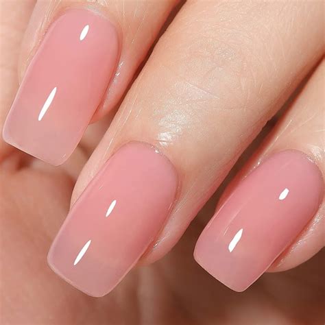 AILLSA Gel Nail Polish Nude Pink Gel Polish Sheer Neutral Color Jelly Gel Nail Polish Natural