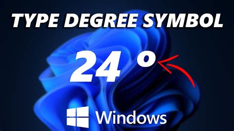 How To Type Degree ° Symbol Anywhere In Windows Youtube