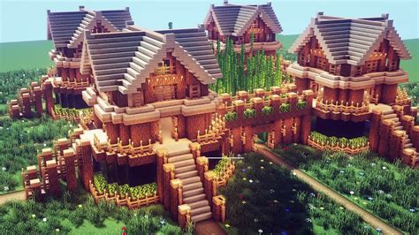 Wie Baut Man Ein Survival Haus In Minecraft Gro E Eiche Survival Base