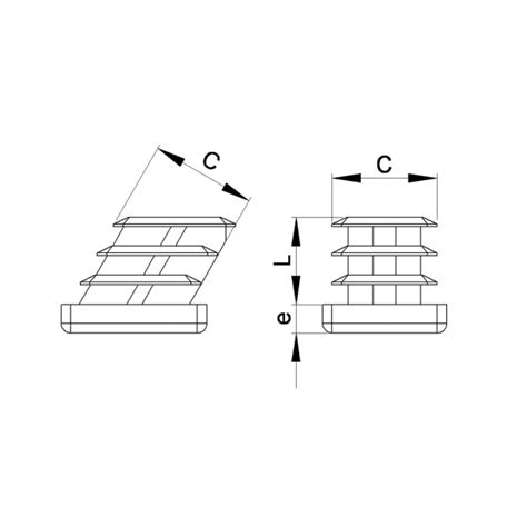 Embout Pour Tube Carr Ailettes Inclin Fabriqu En France