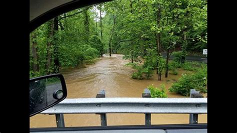 Heavy Rain Causes Flash Flooding Topples Trees Onto Roads And Homes On