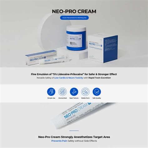 NEO-CAIN Cream 10.56% The Skin Before Syringe Injection Or Surgical ...