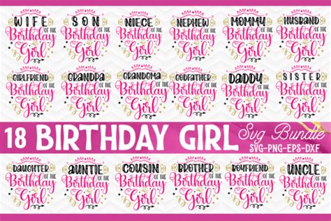 Birthday Girl Svg Bundle Happy Birthday Graphic By Craftart · Creative