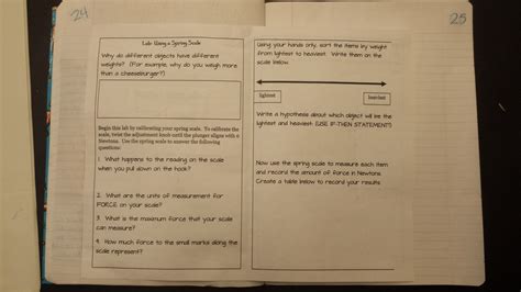 Spring Scale - 8th Grade Physical Science