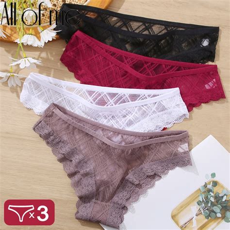 Cutebyte Pcs Set Women Panty Sexy Underwear Lace Lingerie Female Floral Brief Perspective