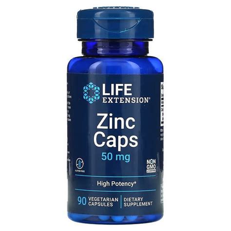 Цинк Life Extension Zinc Caps 50 мг 90 капсул - Цинк - Купити спортивне ...