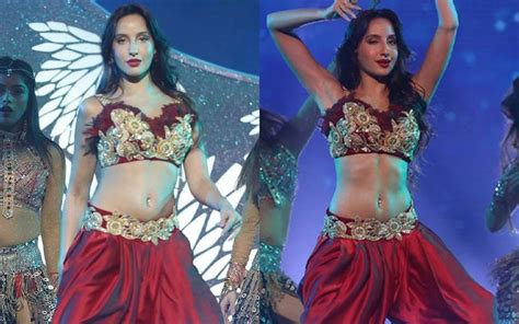 Nora Fatehi Looks Red Hot As She Shakes Her Belly On Dance Plus 4 Finale