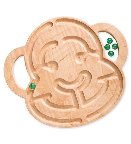 Wooden Monkey Marble Maze From Pure Play Kids® In Wooden Toys Marble