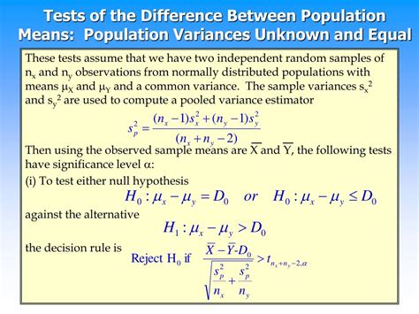 Ppt Chapter 9 3 323 A Test Of The Mean Of A Normal Distribution