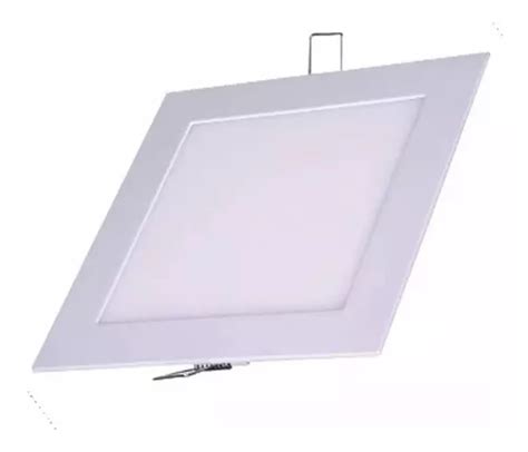 Painel Slim Quadrado Embutir Led W Bivolt K Luz Neutra Cor Branco