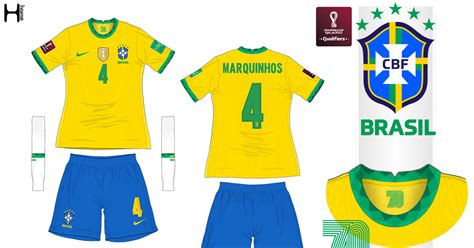 Kit Design By Eroj 2020 21 Brasil Home E Away