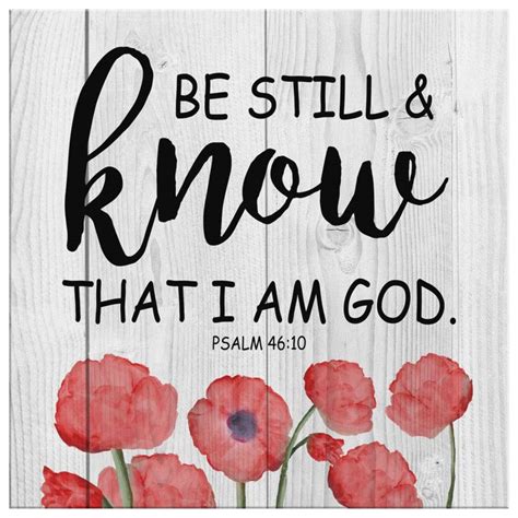 Bible Verse Wall Art Psalm 4610 Be Still And Know That I Am God Canvas Print Teehall Live