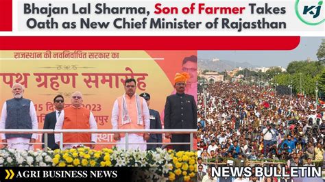 Bhajan Lal Sharma Son Of Farmer Takes Oath As New Chief Minister Of