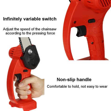 W Mini Cordless One Hand Saw Woodworking Electric Chain Saw Wood