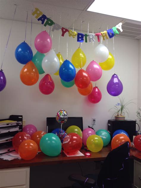 Birthday Decoration For An Office Simple Birthday Decorations