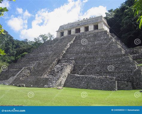 Palenque - Maya King Pakal Temple Of Inscriptions Stock Photos - Image: 24350033