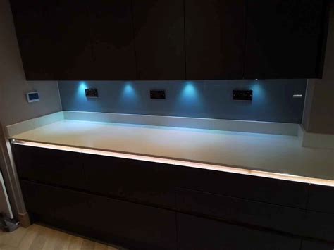 Royston Glass Splashbacks - Blue Glass Splashback Installation ...