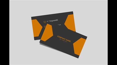 Creative Business Card Design Photoshop Cc 2019 Tutorial Youtube