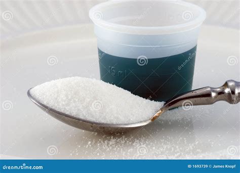 A Spoonfull Of Sugar Helps The Medicine Go Down Stock Image Image Of