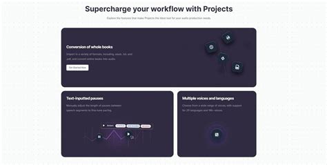 ElevenLabs - Projects for AI: review, features & use cases