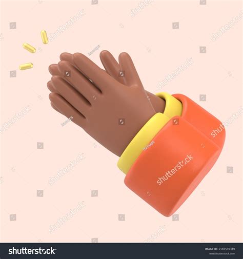 Cartoon Character Hands Clapping Applause Loud Stock Illustration 2187591349 | Shutterstock