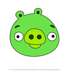 How To Draw Playable Pig From Angry Birds Pigs Angry Birds Pigs Step