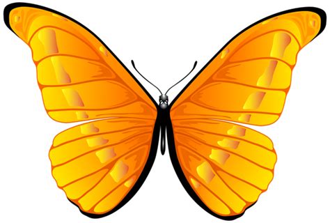 Orange Butterfly Png Clip Art Image Gallery Yopriceville High