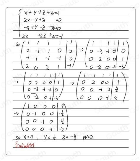 Solved 1º Resolva o sistema linear a seguir usando o método de