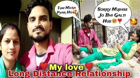 Long Distance Relationship😢 Couple Jaanvi Ka Tabiyat Kharab Ho Gya