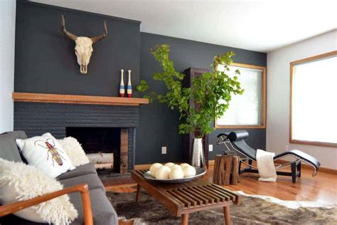 Invigorating Painted Brick Fireplace Ideas