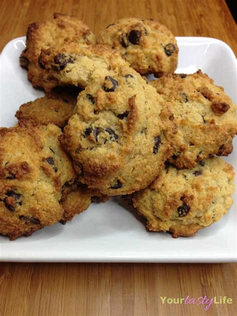 Almond Flour Walnut Chocolate Chip Cookies In The Kitchen With Honeyville