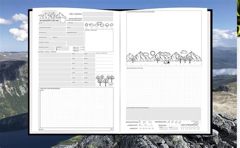 WANDERTAGEBUCH In Der Natur Verwurzelt Logbuch Tourenbuch