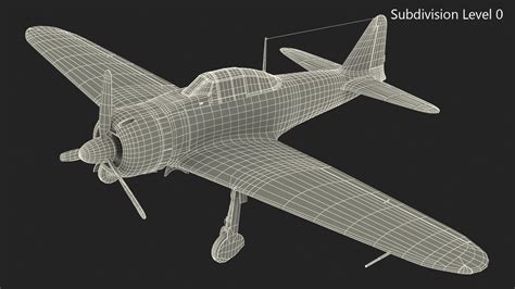 3d fighter aircraft a6m zero