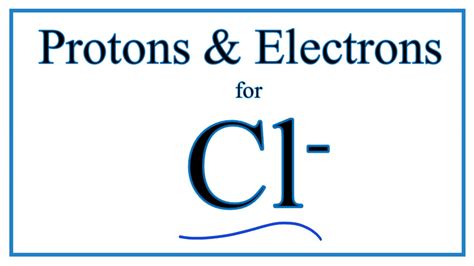 Chloride Ion Valence Electrons at David Lovato blog