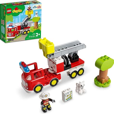 Конструктор ЛЕГО Дупло 10969 - Пожарная машина с мигалкой (LEGO DUPLO ...