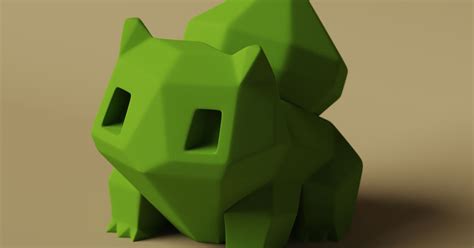 Low-Poly Bulbasaur - Remastered by Agustin Arroyo | Download free STL ...