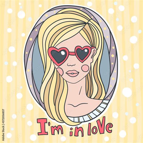 Beautiful Woman Face With Nude Make Up Hand Drawn Vector Illustration Stylish Original Graphics