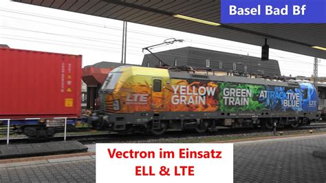 Basel Bad Bf Bunter LTE Vectron An Containerzug ELL Vectron An