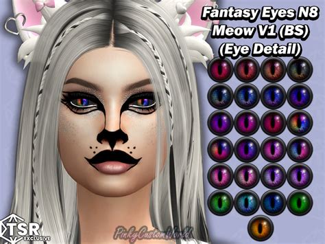 The Sims Resource Fantasy Eyes N8 Meow V1 Black Sclera Eye Detail