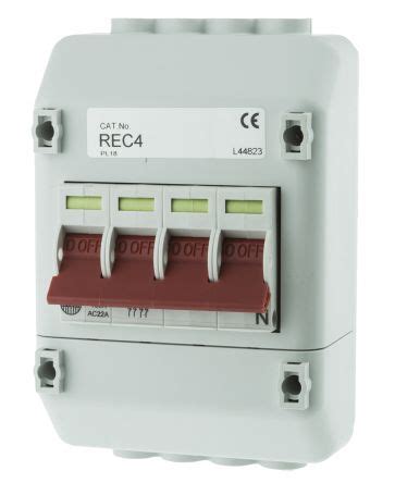 REC4 Wylex | Wylex 4 Way Consumer Unit, 100A NH | 569-675 | RS Components