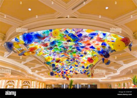 Bellagio hotel lobby ceiling hi-res stock photography and images - Alamy