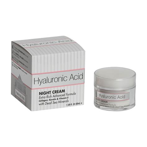 Hyaluronic Acid Night Cream Extra Rich Advanced Formula Collagen Kera Spa Cosmetics