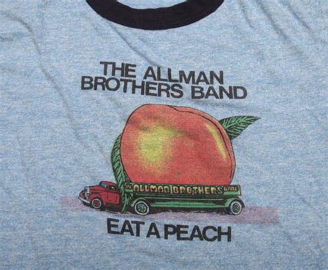 Vintage Allman Brothers T Shirt Eat A Peach Promo Tee 1972