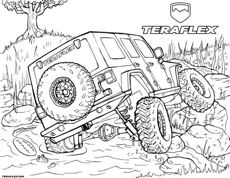 Jeep Coloring Pages At Free Printable Colorings